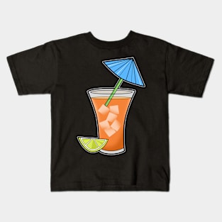 Cocktail Ice Lemon Kids T-Shirt